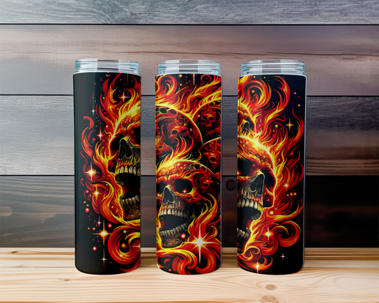 Flaming Skulls